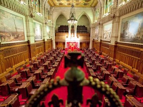 A view of the Senate chamber on Parliament Hill in Ottawa on Jan. 13, 2011. THE CANADIAN PRESS/Sean Kilpatrick