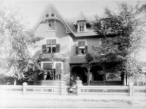 256 Rideau Street circa 1880. The home  was built in 1877 for prominent contractor John Stewart. It was sold to the Dworkin family in 1921 and was the longtime home of Dworkin Furs until it closed in 2012.