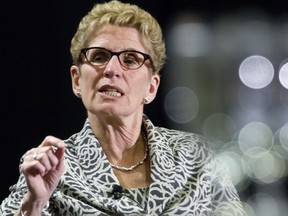 Canada 2020 #OnVotes Speaker Series, with keynote speaker Ontario Premier Kathleen Wynne, Leader of the Liberal Party of Ontario at the Ottawa Convention Centre. OTTAWA, ONT., MAY 8, 2014--WYNNE (Pat McGrath/OTTAWA CITIZEN) ASSIGNMENT #116983 CITY staff stories SAXO--NOT ENTERED VIDEO--YES