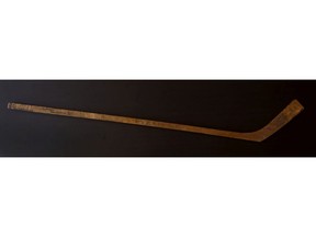 A hockey stick autographed by members of the 1926-27 Stanley Cup-winning Ottawa Senators.