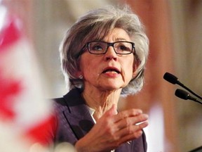 Beverley McLachlin, Chief Justice of the Supreme Court of Canada, delivers a speech in Ottawa, February 5, 2013.