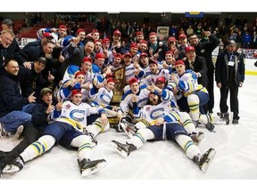 The Carleton Place Canadians hope they will be posing for another victory shot, this time with the RBC Cup. But first they have to win the final.