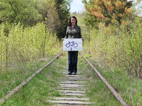 Chelsea's Tammy Scott started a petition to have the train tracks turned into a trail. Within a week, she had 800 signatures.