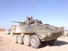 This 2007 photo shows a LAV-III of C Company, 1st Battalion the Royal 22nd Regiment in Kandahar. Photo courtesy of Canadian Forces.