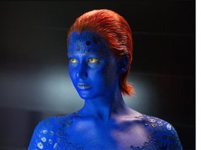 Jennifer Lawrence as Mystique in X-Men: Days of Future Past.