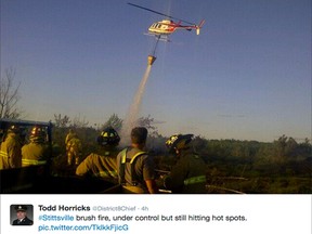 Twitter photo from Ottawa Fire Service sector chief Todd Horricks.
