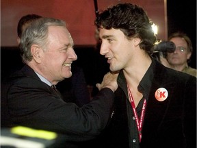 Paul Martin (left) as prime minister was known as 'Mr. Dithers' for being too wishy-washy. Some now think Justin Trudeau (right) , as leader, is too decisive.