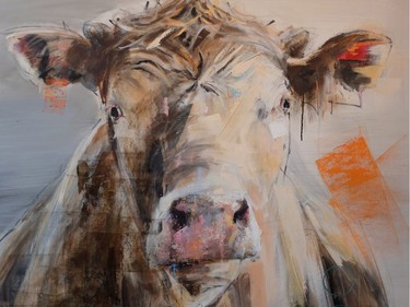 Lake District Cow IV by Andrew Berks, at Koyman Galleries