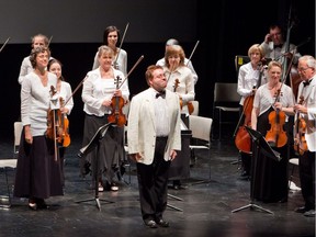Conductor Kevin Mallon and Thirteen Strings at the orchestra's 2010 fundraising concert.