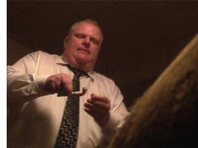 Gawker.com
 This image, posted by Gawker.com, purportedly comes from a video showing Toronto Mayor Rob Ford smoking crack.