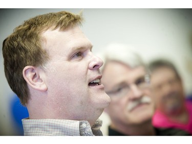 John Baird, Canada's Minister of Foreign Affairs and Member of Parliament for Ottawa West-Nepean was a guest of Randall Denley, Ontario PC candidate for Ottawa West-Nepean at a rally at his campaign office Saturday May 24, 2014.