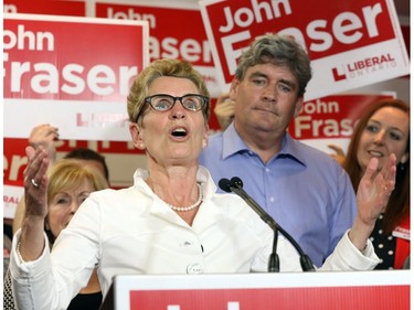 Kathleen Wynne speaks at John Fraser's campaign office opening in Ottawa South, May 07, 2014. Photo by Jean Levac/Ottawa Citizen For Ottawa Citizen story by , CITY Assignment #116978