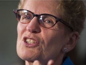 Kathleen Wynne released her party's platform in Thunder Bay.
