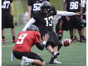 Paulo Henriques is at the Redblacks' rookie camp looking for a job as a kicker. The 23-year-old  handled only place-kicking and kickoff duties in university, but has been working on punting for the past year with former NFL punter/kicker Steve Cox.