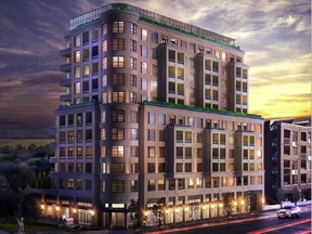 Many nearby residents want this 12-storey building by Toronto�s Mizrahi Developments to be built at Wellington Street and Island Park Drive. However, the proposed structure is three storeys higher than the area�s community design plan calls for on the site. (Note: this is not the revised design).