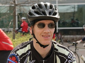 Mario Th�oret, who died on Thursday morning, October 17, 2013 when he was struck by a truck while cycling on Hunt Club at Merivale Rd., for 1019-city-cyclist (date of photo given in file name YYYYMMDD)