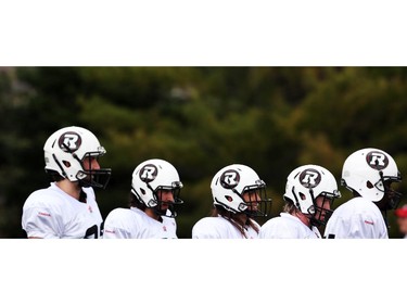 Opening day for the Ottawa RedBlacks rookies training camp, May 28, 2014.