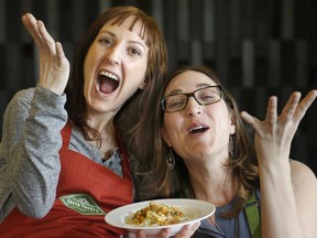 Sisters Paula, left, and Victoria Watts own Pasta Tavola,  which makes artisan ravioli, out of Belleville.