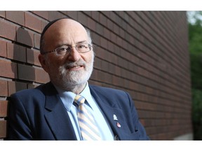 OTTAWA, ON: JULY 26, 2012 - Rabbi Reuven Bulka poses for a photo outside the Machzikei Hadas on Virginia Ave. in Ottawa on Thursday, July 26, 2012. Rabbi Bulka, chair of the Trillium Foundation, wrote a letter about how being an organ donor is easier than ever. (photo by Mike Carroccetto / The Ottawa Citizen)��� (for WEB / EDIT story by STEPHANIE MURPHY) NEG# 109772