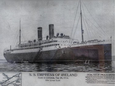 'Empress of Ireland' exhibit at the Canadian Museum of History.