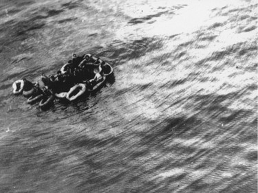 Ottawa's Frank Cauley remembers all the close calls. He'll certainly never forget March 10, 1944, the day his squadron was ordered to search for a German sub. After the attack, a photographer snapped pictures of German sailors clinging to dinghies as their sub sank.  from the chapter of Amazing Airmen