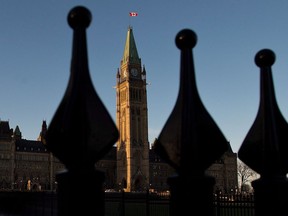 Parliament Hill in Ottawa is pictured on October 29, 2013.