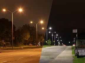 LED street lights Carling Ave Ottawa