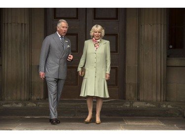 Prince Charles and his wife Camilla Tuesday, May 20, 2014 are pictured in Charlottetown. The Royal couple are on a four-day tour of Canada.