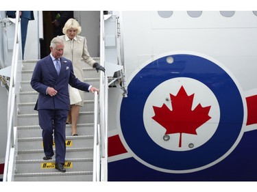 Prince Charles and his wife Camilla arrive in Halifax Sunday, May 18, 2014. The Royal couple begin a four-day tour of Canada.