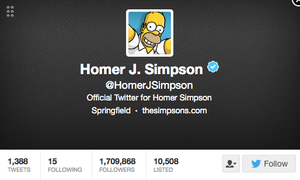 Homer Simpson Twitter