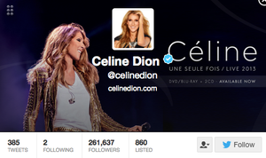 Celine Dion Twitter