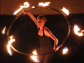 The Inspire & Ignite gala for the St. Joe's Women's Centre, held Thursday, May 22, 2014 at the Marriott Hotel, included a performance by Sophie Latreille of Ottawa's Fire Weavers.