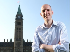 Brain tumour survivor Trevor Harrison, who works on the Hill for Liberal MP Chrystia Freeland, is a member of Team Grey Matters, which is taking part in the Ottawa Spring Sprint on June 1.