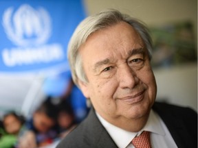 UN High Commissioner for Refugees, Antonio Guterres is in Ottawa on Wednesday, May 28, 2014. He is meeting Canadian officials to speak about increasing Canadian aid for refugees  from Syria.