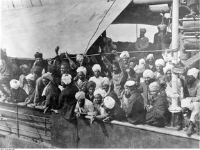 Undated handout photo of "The Komagata Maru" 1914 by John Thomas Woodruff.