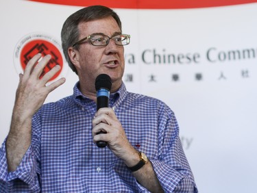 Mayor Jim Watson at the annual Community Welcome Fair for Immigrants and Newcomers, organized by the Ottawa Chinese Community Service Centre (OCCSC) on Sunday, June 1, 2014.