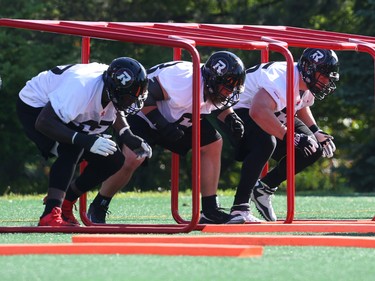 Opening day drills of the Ottawa RedBlacks training camp, June 01, 2014.