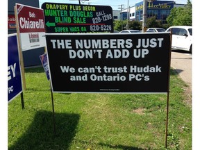 Working Families signs have popped up across Ottawa.