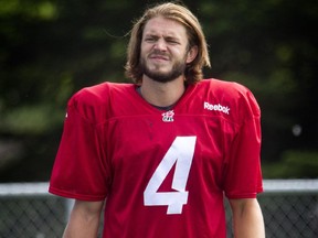 There's a new QB in town, Alex Carder, No. 4, is getting a shot with the Redblacks.