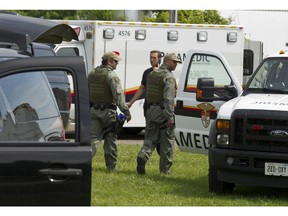 Two Ottawa police tactical officers and three paramedics have been injured in a joint-training exercise with the RCMP that was being conducted Wednesday morning on March Road in Kanata.