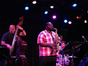 Eric Revis, Darius Jones and Nasheet Waits at the TD Ottawa Jazz Festival