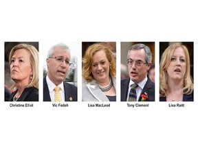 Potential contenders to replace Tim Hudak as leader of Ontario's Conservatives.