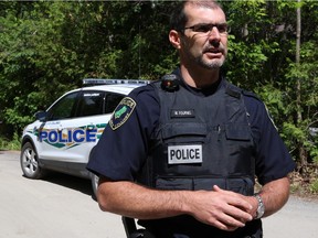 Const. Martin Fournel informed the media that a body was found near the shoreline around 7am where construction workers were working.