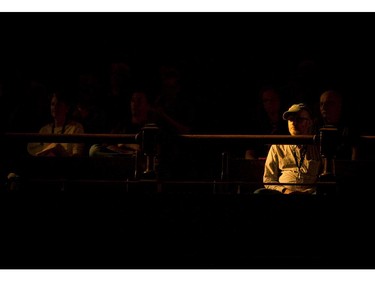 A man sits in the afternoon light shining in the window while he watches The Bad Plus perform at TD Ottawa International Jazz Festival Saturday June 21, 2014 in Dominion Chalmers Church.