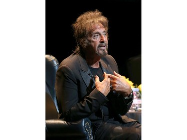 Al Pacino performs on the National Arts Centre  stage in Ottawa on June 26, 2014. (Jana Chytilova / Ottawa Citizen)  ORG XMIT: 0627 Pacino jc02