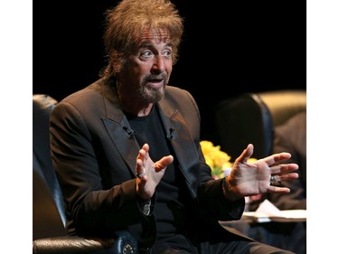 Al Pacino performs on the National Arts Centre  stage in Ottawa on June 26, 2014. (Jana Chytilova / Ottawa Citizen)  ORG XMIT: 0627 Pacino jc05