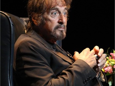 Al Pacino performs on the National Arts Centre  stage in Ottawa on June 26, 2014. (Jana Chytilova / Ottawa Citizen)  ORG XMIT: 0627 Pacino jc14