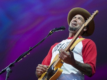 Ben Harper performs on the Main Stage at the Ottawa Jazz Festival on Friday, June 27, 2014.