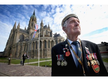 BAYEUX, FRANCE - JUNE 06:  D-Day Veteran 88 year old Victor Walker, formerly of HMS Versatile, arrives at Bayeux Cathedral for a Service of Remembrance during D-Day 70 Commemorations on June 6, 2014 in Ranville, France. Today is the 70th anniversary of the D-Day landings which saw 156,000 troops from the allied countries including the United Kingdom and the United States join forces to launch an audacious attack on the beaches of Normandy,  these assaults are credited with the eventual defeat of Nazi Germany. A series of events commemorating the 70th anniversary are taking place this week with many heads of state travelling to the famous beaches to pay their respects to those who lost their lives.