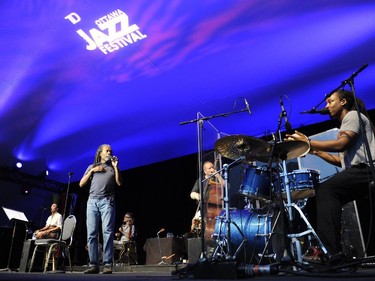 Bobby McFerrin performs on the Main Stage at Confederation Park during the Ottawa Jazz Festival in Ottawa on Sunday, June 29, 2014.